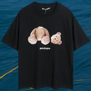 Palm Angels Men's Black Short Sleeve